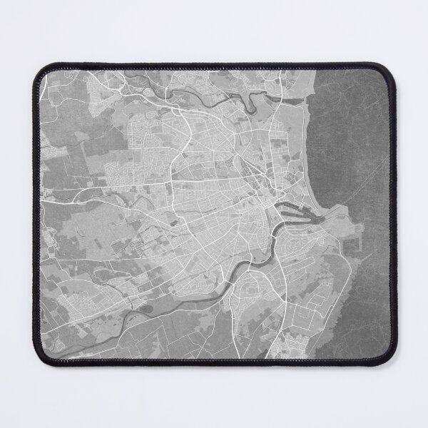 Item preview, Map of Aberdeen (Scotland) in gray vintage style designed and sold by blursbyai.