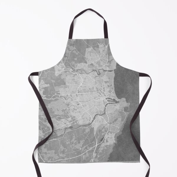 Item preview, Map of Aberdeen (Scotland) in gray vintage style designed and sold by blursbyai.