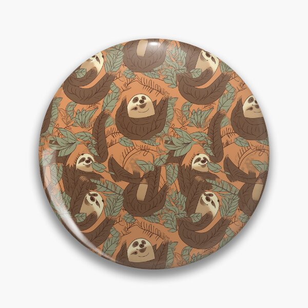 Item preview, Retro Art Deco Sloth Pattern | Vintage Design for Modern Trendsetters designed and sold by Retro-ArtDeco.