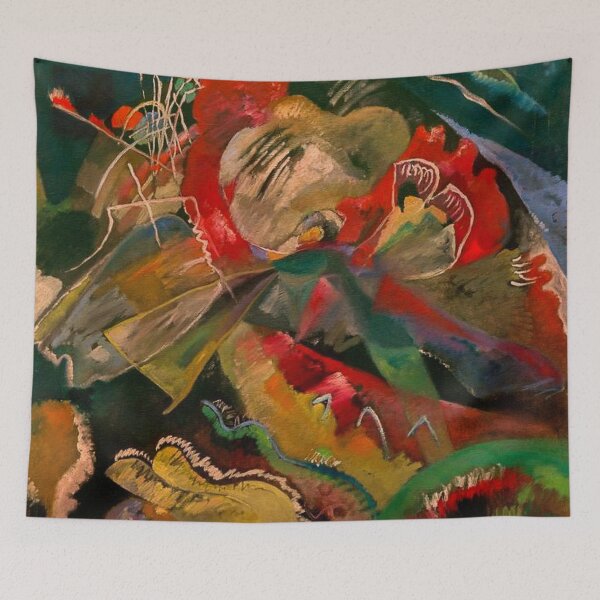 Item preview, Bild Mit W Eissen Linien by Wassily Kandinsky designed and sold by BossyCatHome.