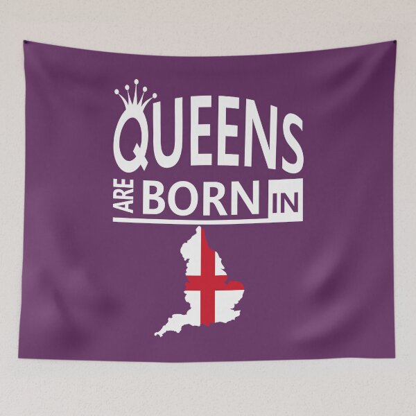 Item preview, England Born Queens English Pride Woman Birthday designed and sold by smily-tees.