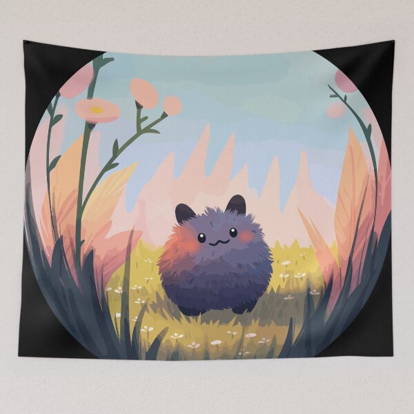 Item preview, Fluffy pet in a round flower world designed and sold by ArtisticKevin.