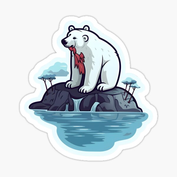 Polar Bear Sticker for Sale by ThistleandFox