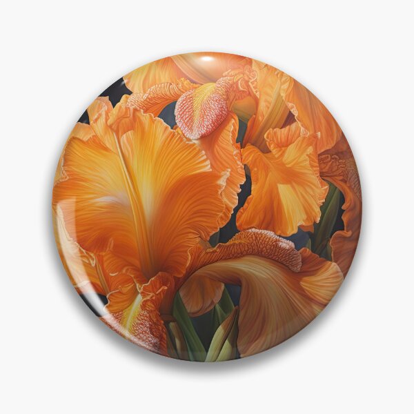 Artikelvorschau, Orange Irises entworfen und verkauft von Vanover Designs.