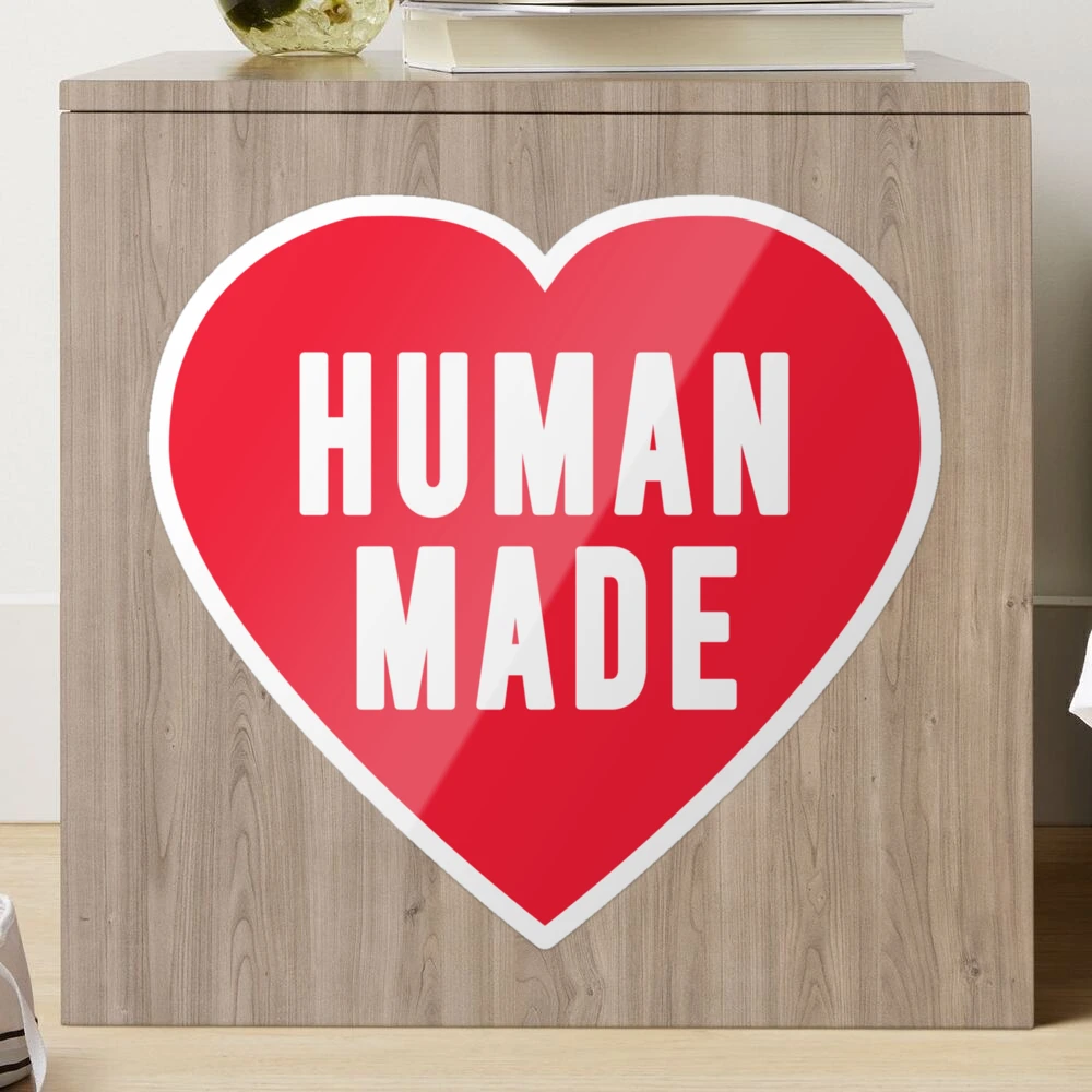 human made heart rug-