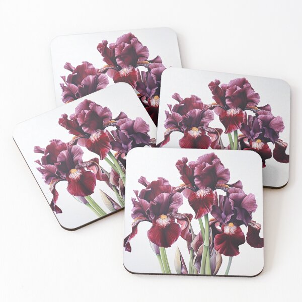 Item preview, Maroon Irises  designed and sold by Vanover Designs.