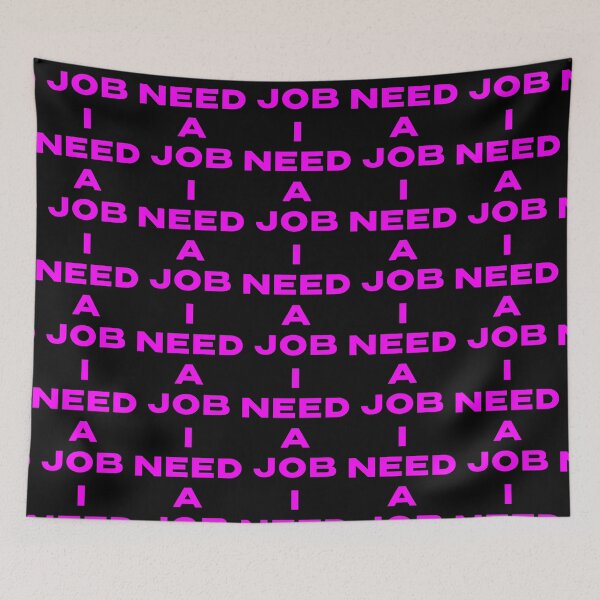 Item preview, I Need a Job Pink Fitted Scoop designed and sold by DresedInJoy.