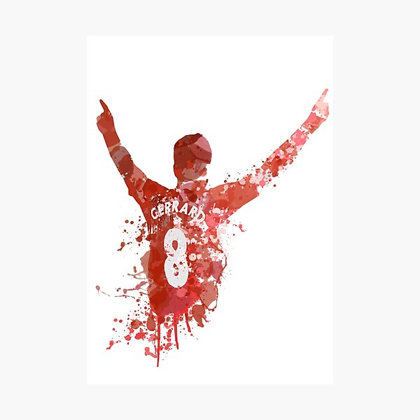 Item preview, Steven Gerrard Liverpool Legend Art designed and sold by FootballArcade.