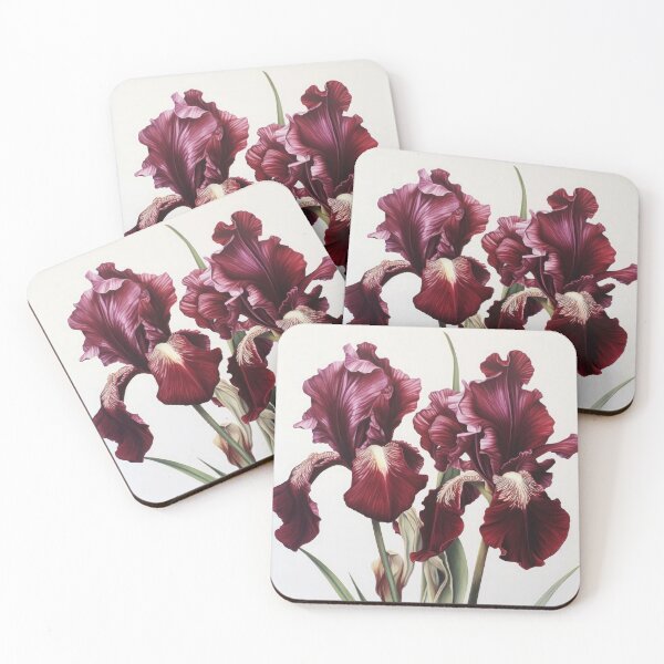 Item preview, Maroon Irises  designed and sold by Vanover Designs.