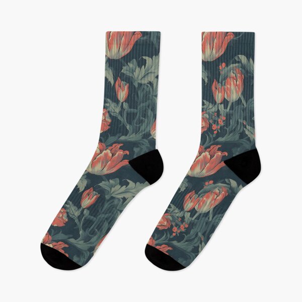Item preview, Retro Parrot Tulips Bliss designed and sold by ImageEmporium.