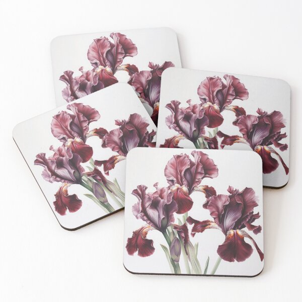 Item preview, Maroon Irises  designed and sold by Vanover Designs.