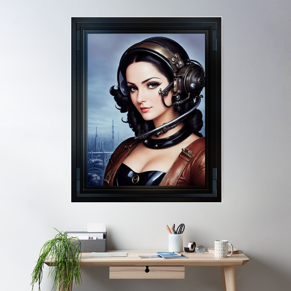 Pilot Babes Of The 19th Century AI Concept Art by Xzendor7 - A Captivating Tech Portrait 2 Pilot Babes Of The 19th Century Alluring AI Concept Art Illustration by Xzendor7