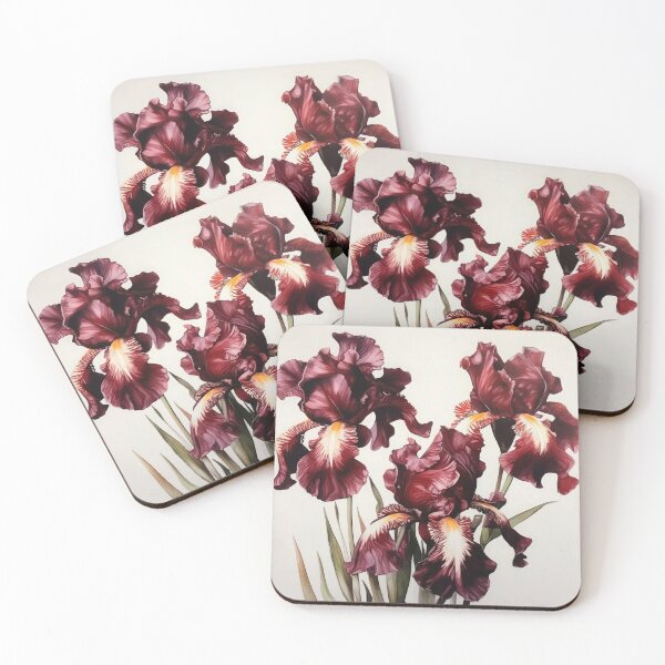 Item preview, Maroon Irises  designed and sold by Vanover Designs.