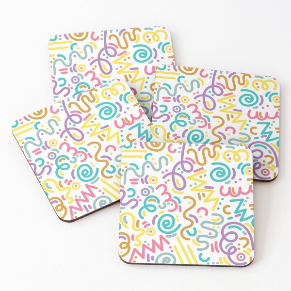 Item preview, Retro Memphis style patterns (Doodle) designed and sold by Cosmodoody.