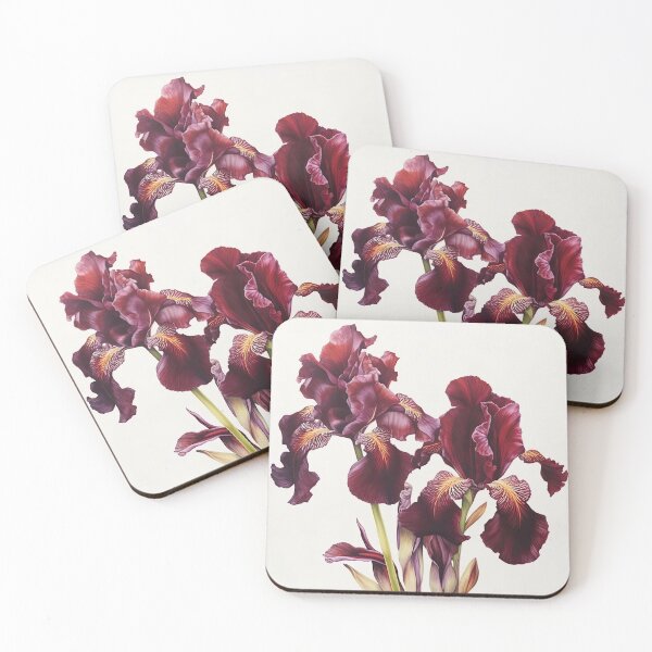 Item preview, Maroon Irises  designed and sold by Vanover Designs.