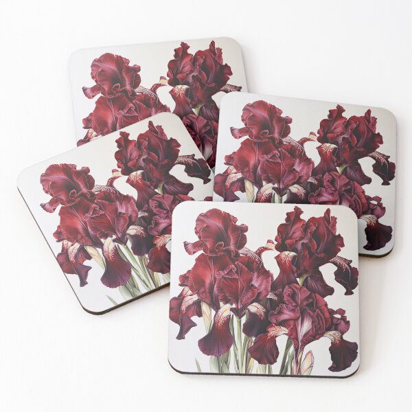 Item preview, Maroon Irises  designed and sold by Vanover Designs.