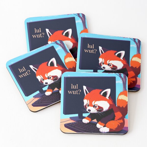 Item preview, Red Panda typing "lul wut?" designed and sold by MxA19.