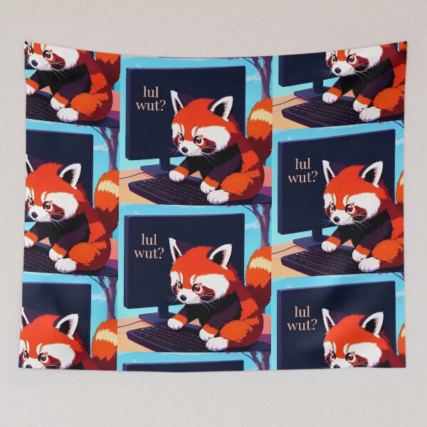 Item preview, Red Panda typing "lul wut?" designed and sold by MxA19.