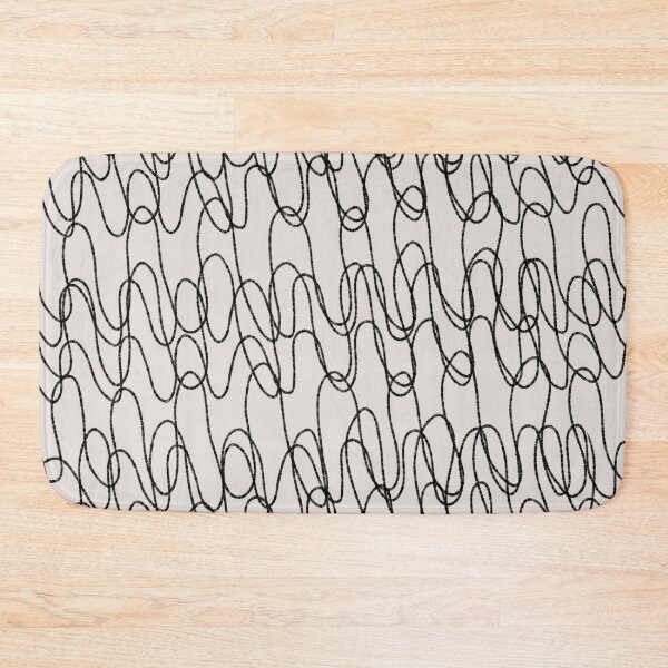 Item preview, Curly Charcoal Squiggles | Pattern designed and sold by Menega  Sabidussi.