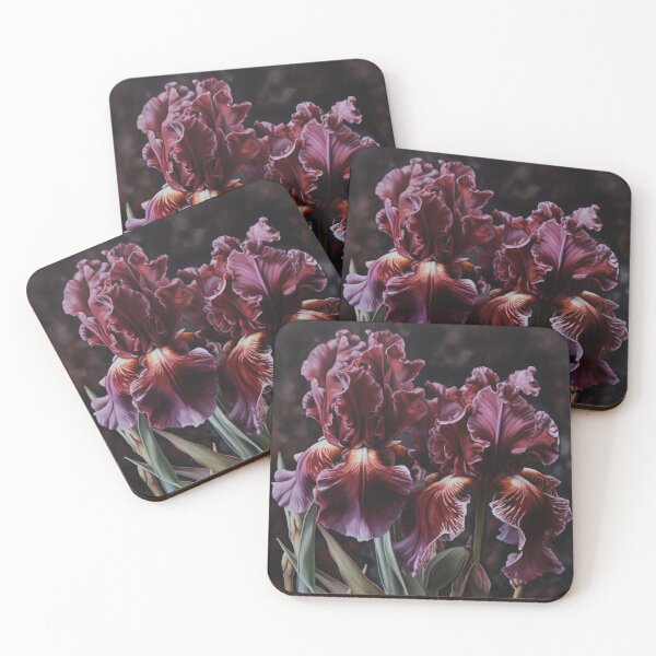 Item preview, Maroon Irises  designed and sold by Vanover Designs.