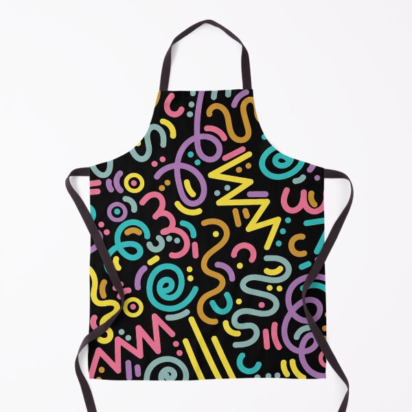 Item preview, Memphis Style Doodle Patterns (Black Background) designed and sold by Cosmodoody.