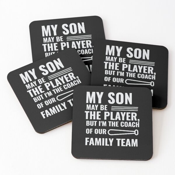 Item preview, My Son May Be the Player, but I’m the Coach of Our Family Team designed and sold by Winter--Flowers.