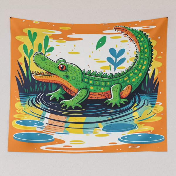 Item preview, Brave little crocodile  designed and sold by fanzen69.