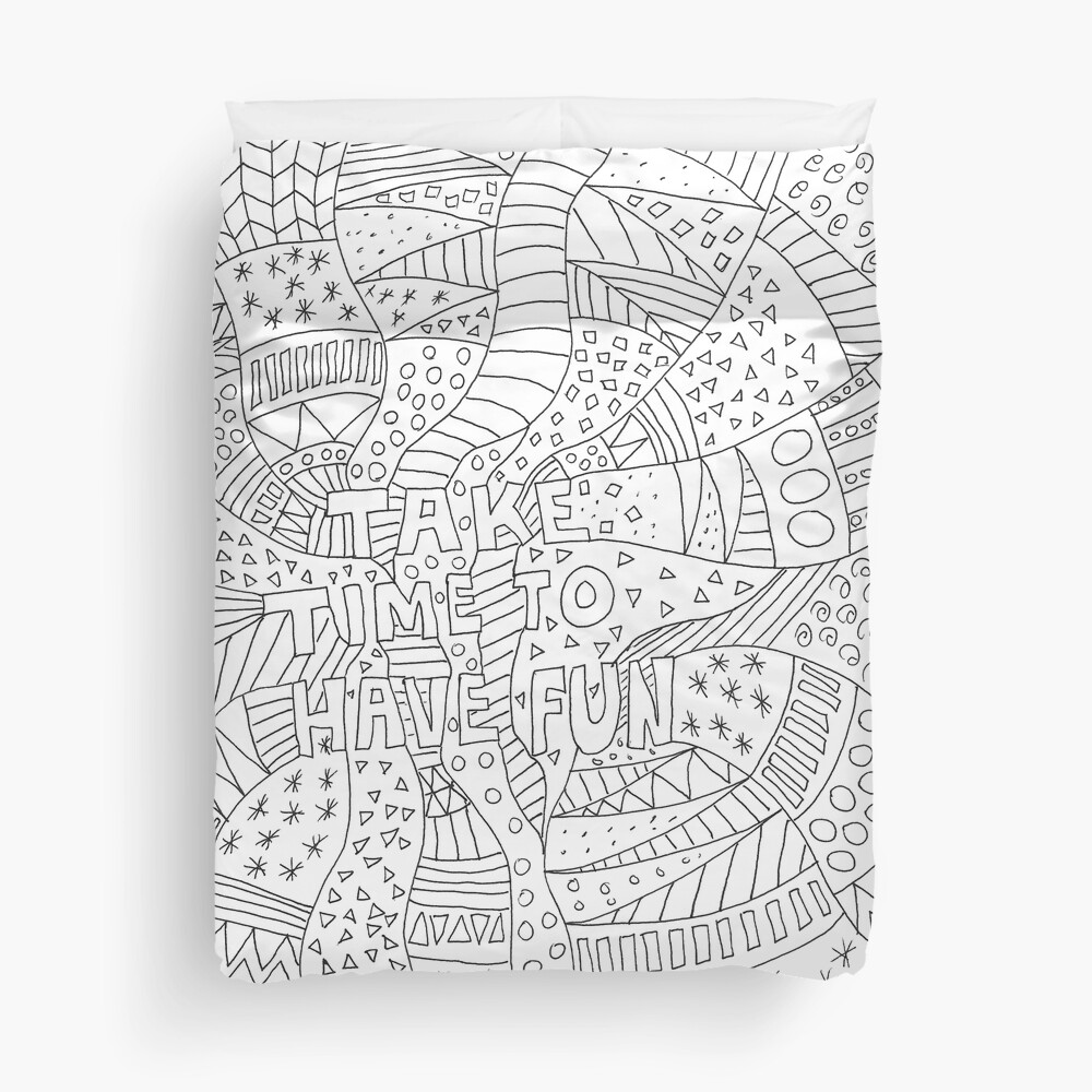 Colour your own doodle style Throw Blanket