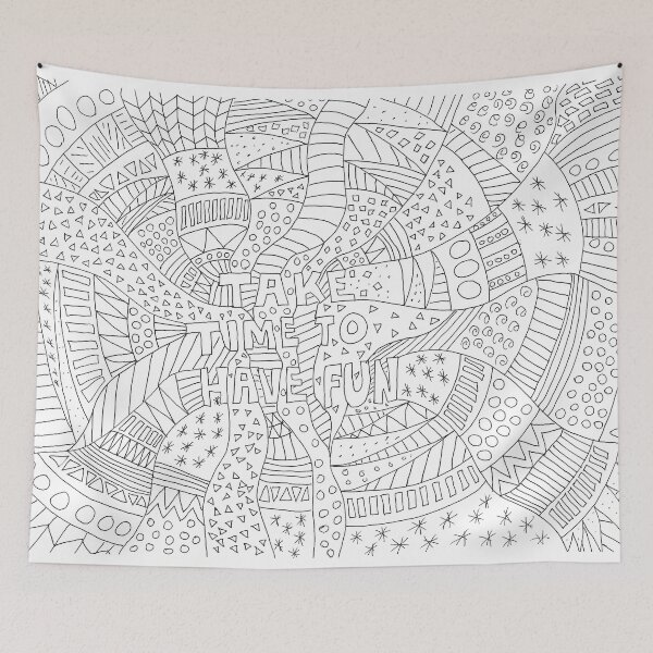 Item preview, Colour your own doodle style designed and sold by MiowandMolly.