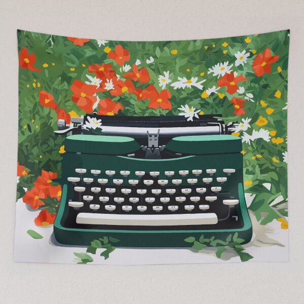 Item preview, Floral  Vintage Typewriter designed and sold by TheHellSong.