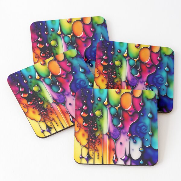 Artikelvorschau, Rainbow alcohol ink abstract design  entworfen und verkauft von Machinearth.