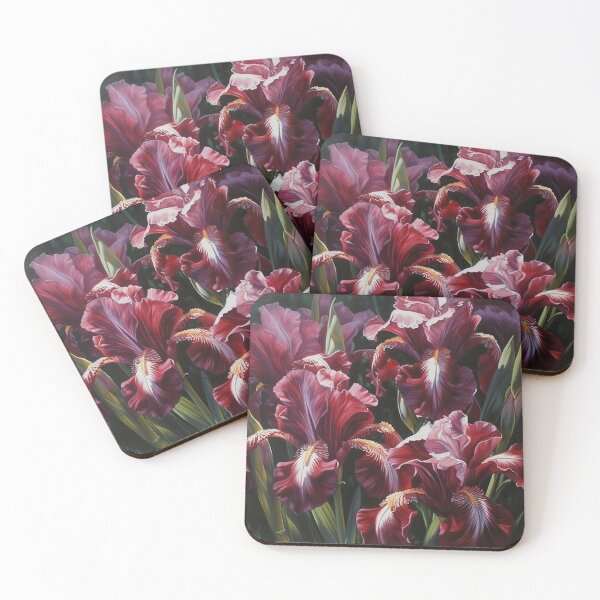 Item preview, Maroon Irises  designed and sold by Vanover Designs.