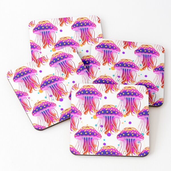Item preview, Cute Colorful 3D Jellyfish Digital Art designed and sold by AllPrintsMore.