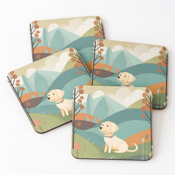 Item preview, Labrador Puppy - Cute Dog Between Flowers and Fields designed and sold by NorthGraph.