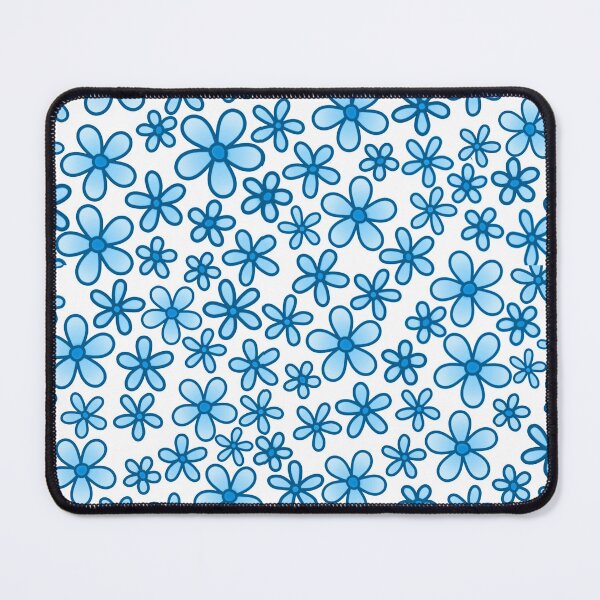 Artikelvorschau, Blue Daisy Cartoon Flower Pattern entworfen und verkauft von KcmArts.