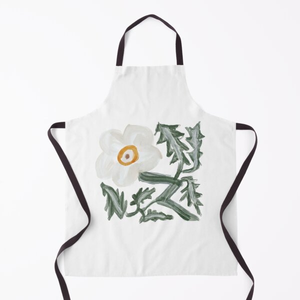 Item preview, Handdrawn White Prickly Poppy Flower designed and sold by tending-oaks.