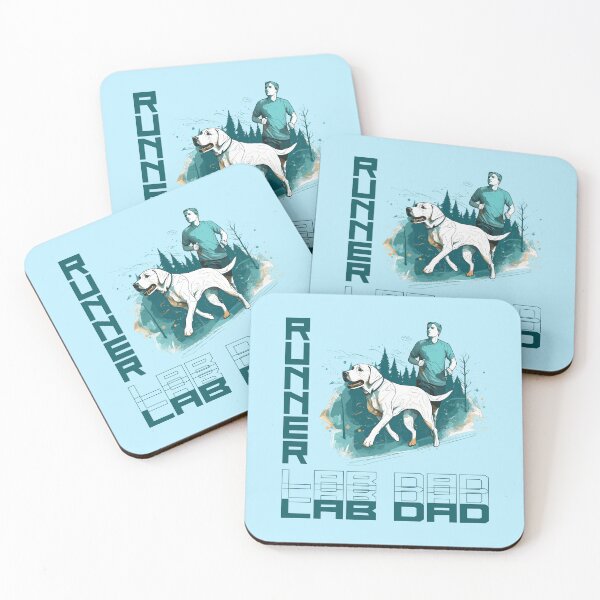 Item preview, Labrador Retriever Running Partner - A Motivating Design for Active Dog Dads designed and sold by brindled.