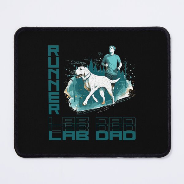 Item preview, Labrador Retriever Running Partner - A Motivating Design for Active Dog Dads designed and sold by brindled.
