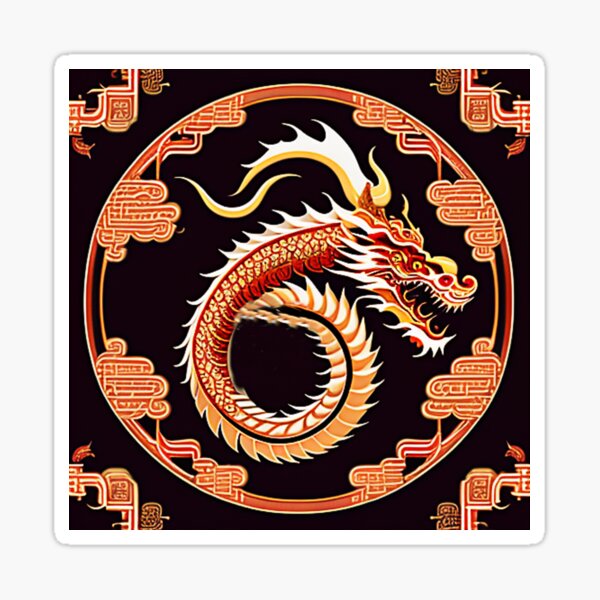 Item preview, Majestic Celestial Dragon Circular Mandala Artwork designed and sold by mrtom414.