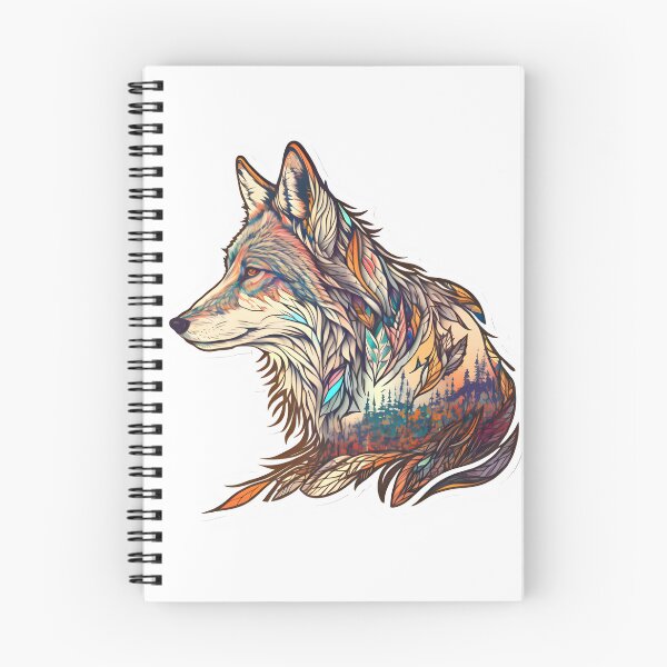 Item preview, Leafy Abstract Wolf Art designed and sold by PeteRascal.