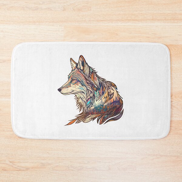 Item preview, Leafy Abstract Wolf Art designed and sold by PeteRascal.