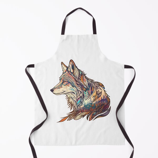 Item preview, Leafy Abstract Wolf Art designed and sold by PeteRascal.