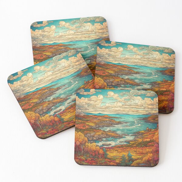 Item preview, The Skyline Of Shiretoko National Park︱Masterpiece Of Vincent Van Gogh Style designed and sold by ArtificerArt.