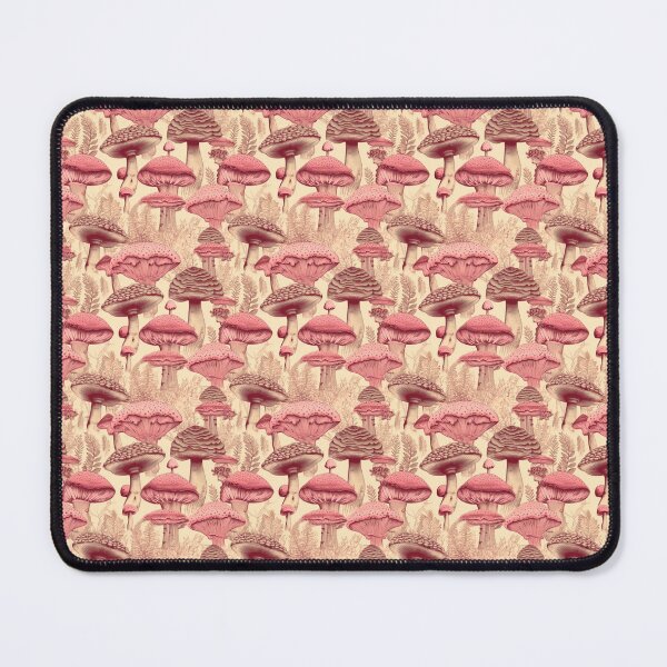 Item preview, Pink Mushroom Pattern designed and sold by Heather Maree Design Studio.