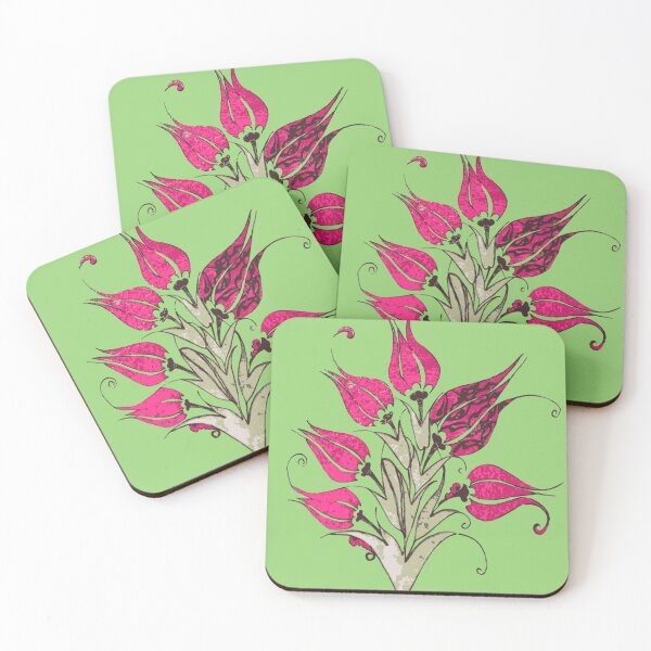 Item preview, Pink Tulips In Artistic Ottoman Turkish Style designed and sold by taiche.