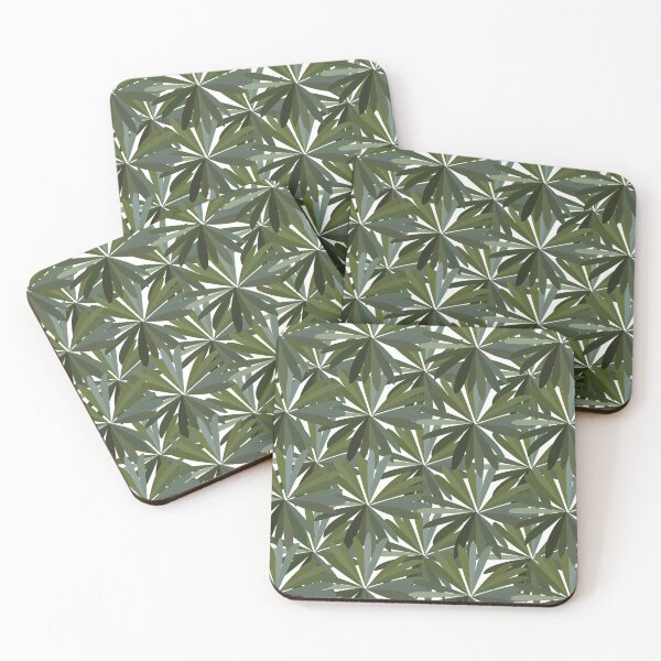 Item preview, Green Leaves Pattern designed and sold by Nisha Prabhu.