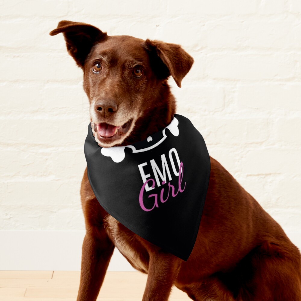 Emo Girl Emotional Pet Bandana by mooon85