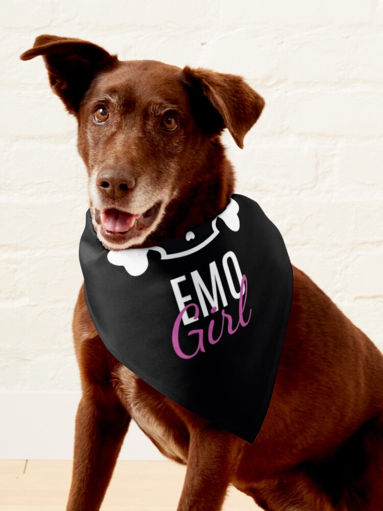 Emo Girl Emotional Pet Bandana by mooon85