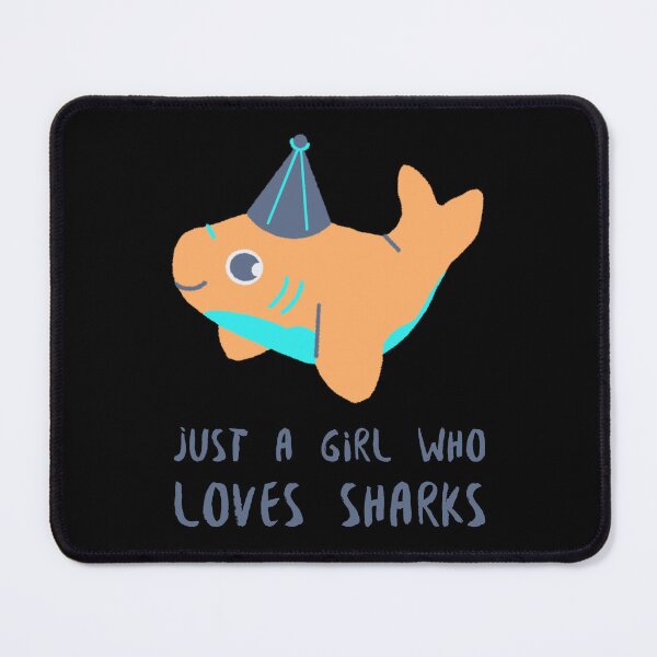 Item preview, Just A Girl Who Loves Sharks designed and sold by Harmonick-Tees.