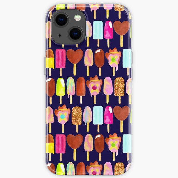 Aussie Ice Creams - Navy iPhone Soft Case